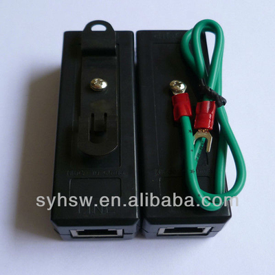 26*26*95mm RJ45 POE 1000 Surge Protector for Lightning Protection at 48V Line Voltage